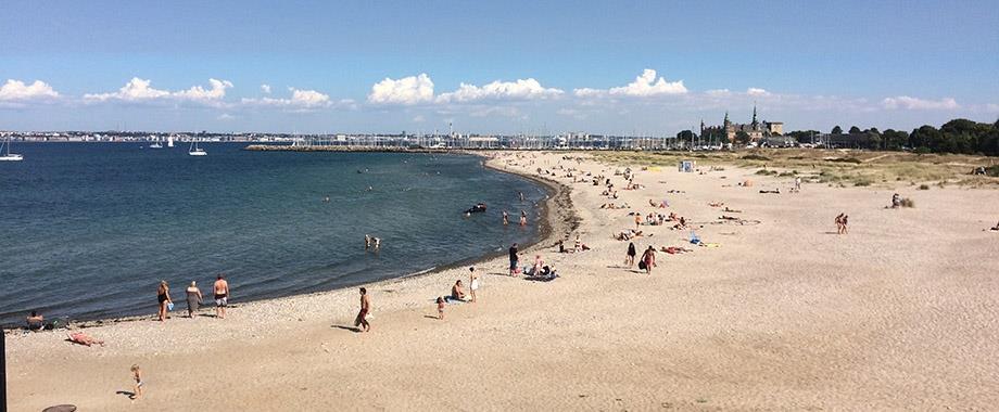 Stranden ved Marienlyst Palæ
